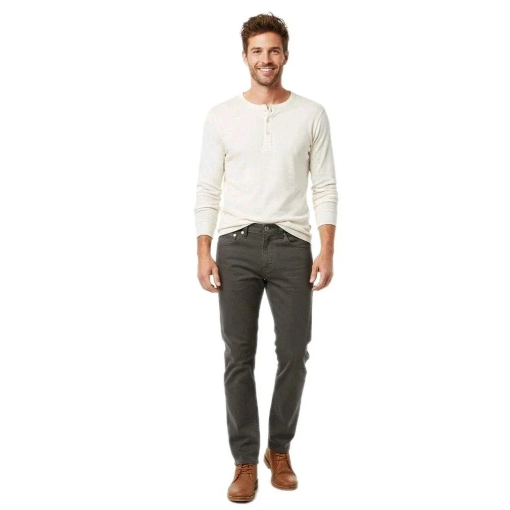 Levi's Men's 514 Straight Fit Cotton Twill Pant Dark Gray Stretch Size 36x29